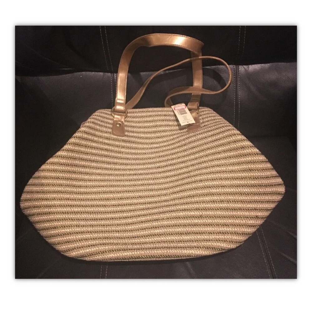 Straw Multicolor SHOULDER BAG Purse AMANDA SMITH NWT
